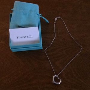 Tiffany’s open heart necklace